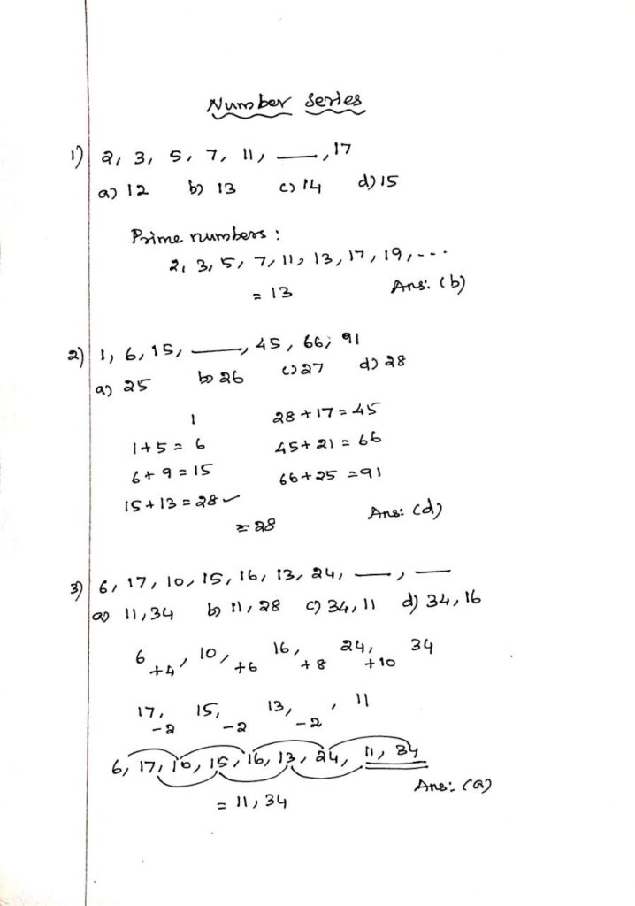 01 Logical Reasoning Questions and Answers